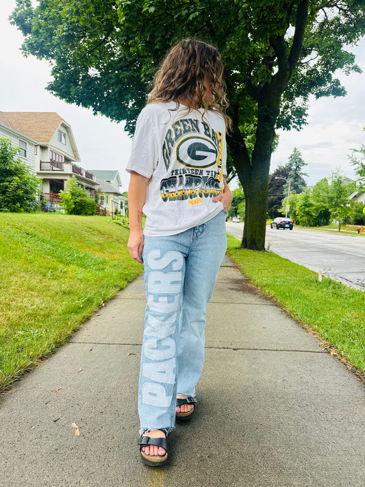 Green Bay Packers Jeans (Ready to Ship)