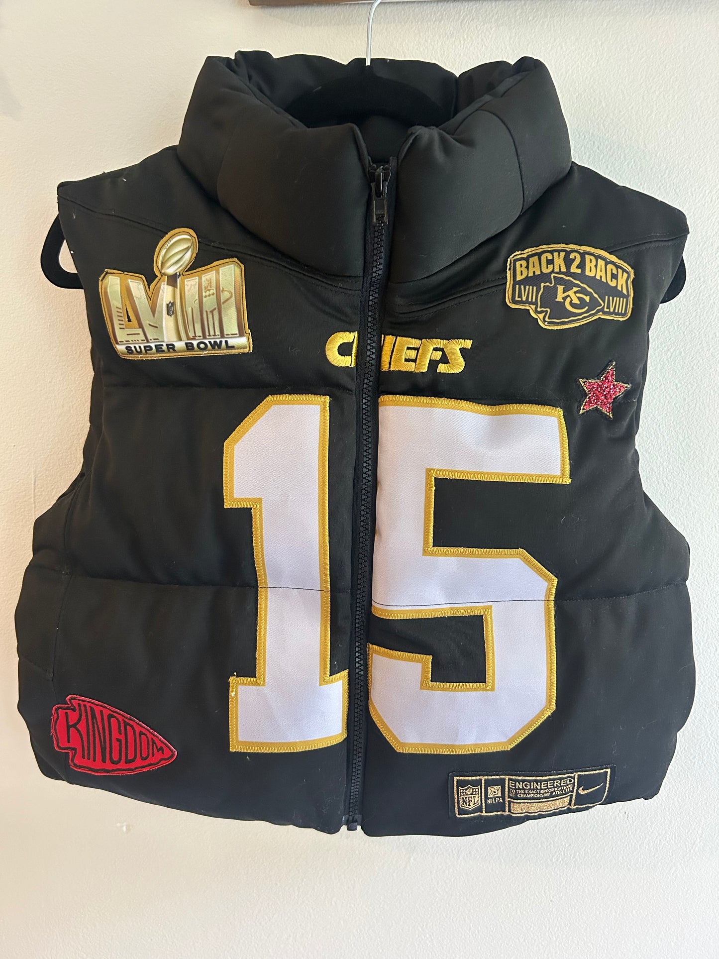 Custom Sports Cropped Puffer Vest