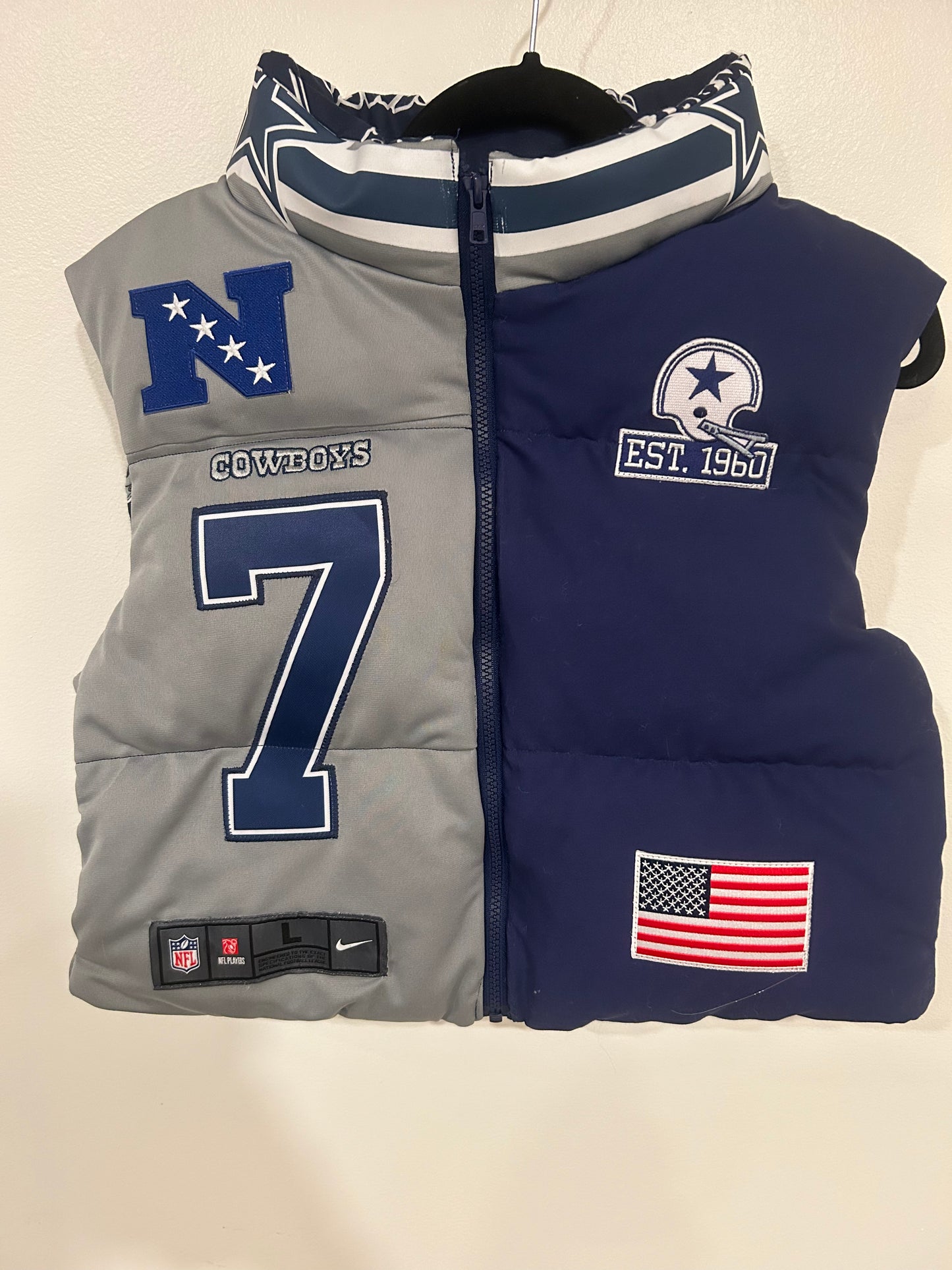 Custom Sports Cropped Puffer Vest