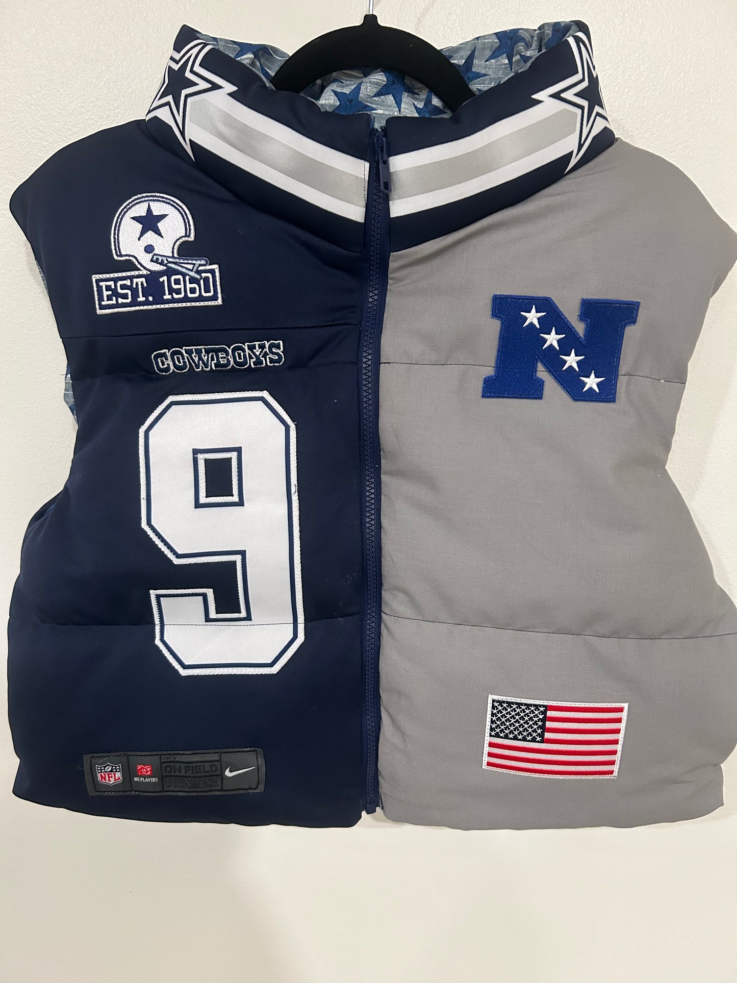 Custom Sports Cropped Puffer Vest